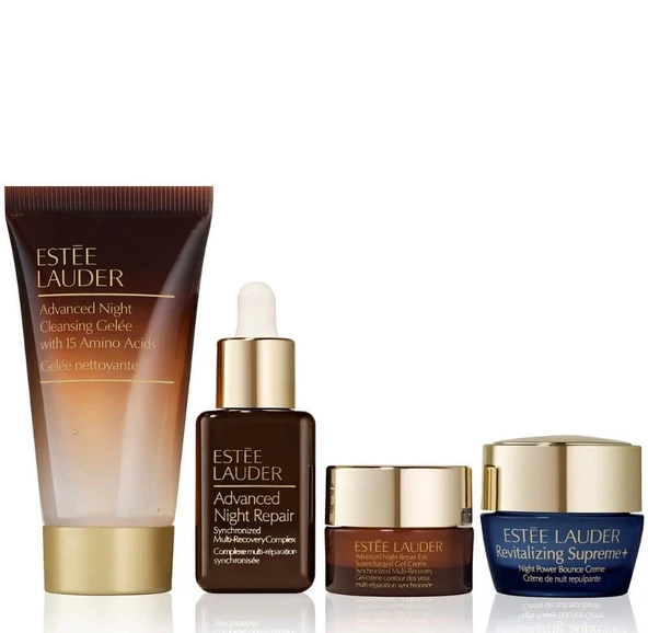 ESTEE LAUDER, Gelişmiş Gece Cilt Onarımı, Yaşlanma Karşıtı, 4'lü Başlangıç Seti ürün görseli