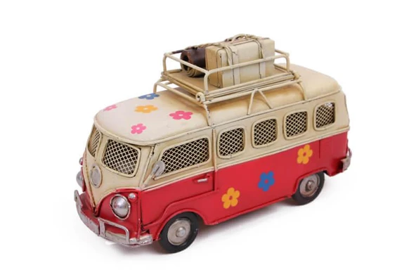 Dekoratif Metal Minibüs Çerçeveli ve Kumbaralı (599599) - 4
