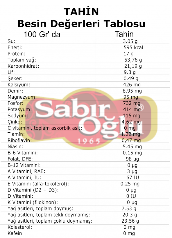 SABIROĞLU 18 KG TAHİN PLASTİK KOVA - 2