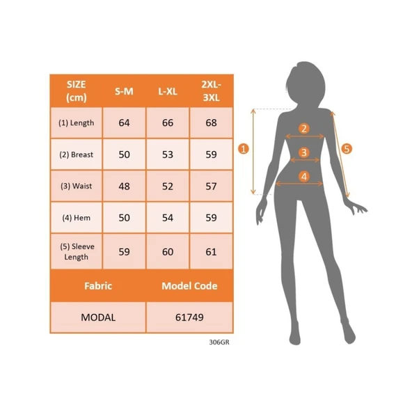 Lucky Life Kadın Uzun Kollu V Yakalı Desenli Modal Bluz - 16