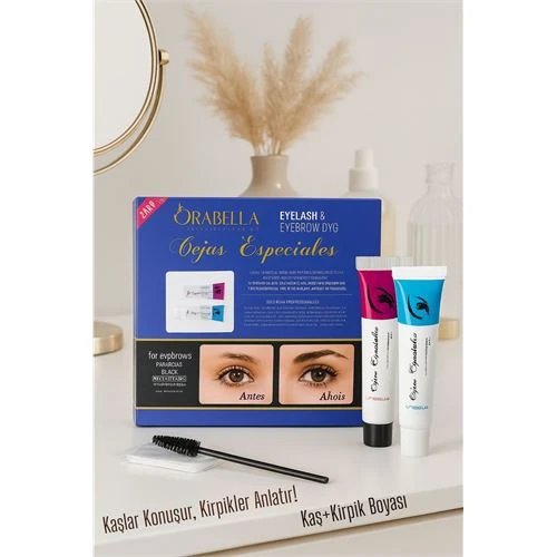 SİYAH Kaş ve Kirpik Boyası Profesyonel Orabella ürün görseli
