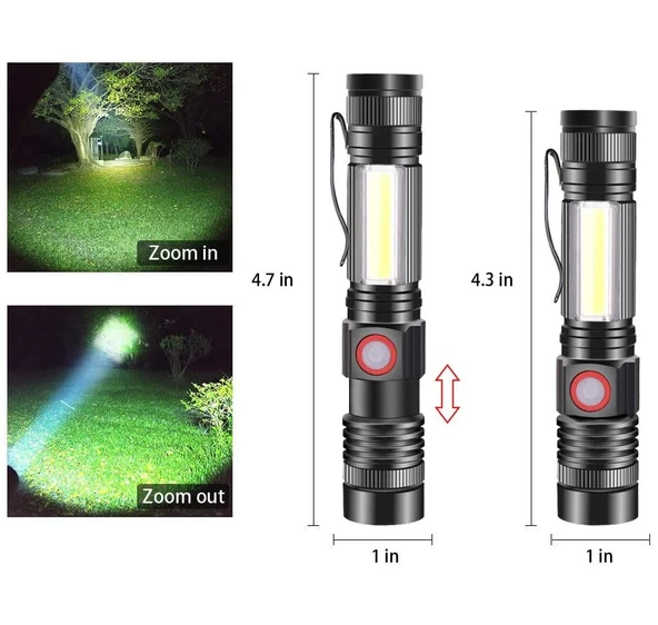 F.B.I PRO F-28A ŞARJLI MIKNATISLI EL FENERİ - Resim 2