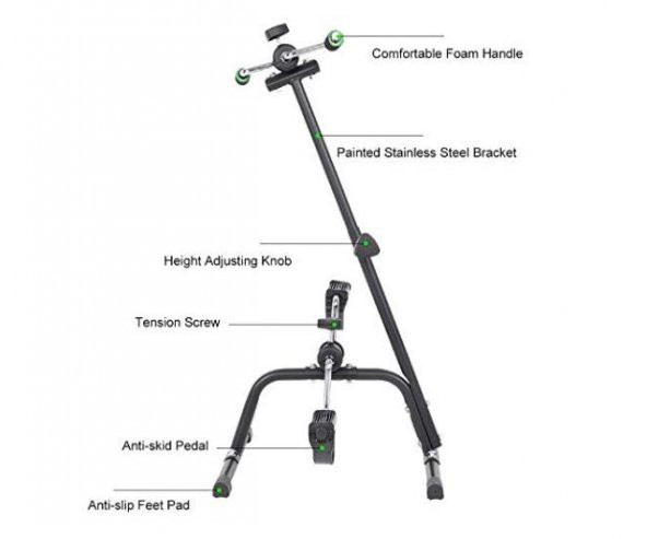 Maxi Çift Pedallı Basit Egzersiz Bisikleti - 2