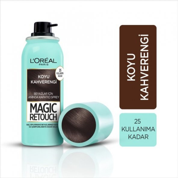 Loreal Paris Beyaz Saçlar için Kapatıcı Koyu Kahverengi Saç Spreyi 75 ml