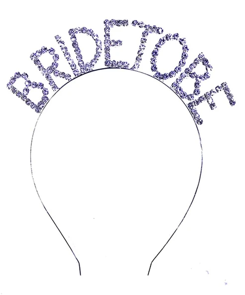 Kristal Taşlı Gümüş Renk Bride To Be Gelin Tacı ürün görseli