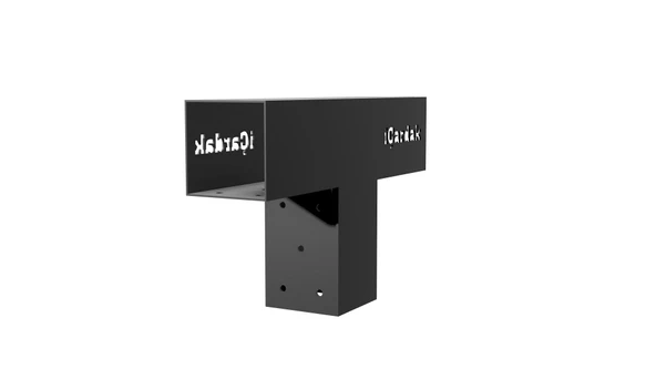 iAhşap 9 x 9 Ana direk Meretekler Bağlantısı 90 derece 3 kollu T Pergola braketi