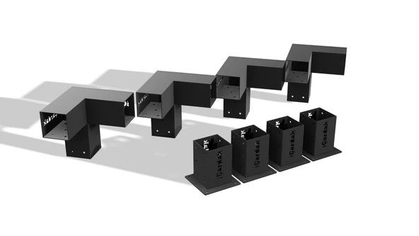 iAhşap Pergola Braket Seti 4 Ana Direkli Pergola Bağlantı Braket Seti