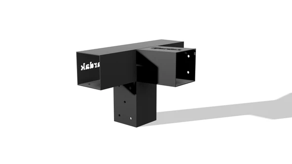 iAhşap 9 x 9 Ana direk Meretek Çıkışı Yukarı 15 derece 4 kollu Pergola braketi - 3