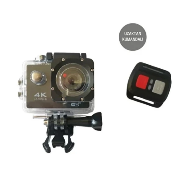 Kumandalı 4K Wi-Fi Aksiyon Kamerası ürün görseli
