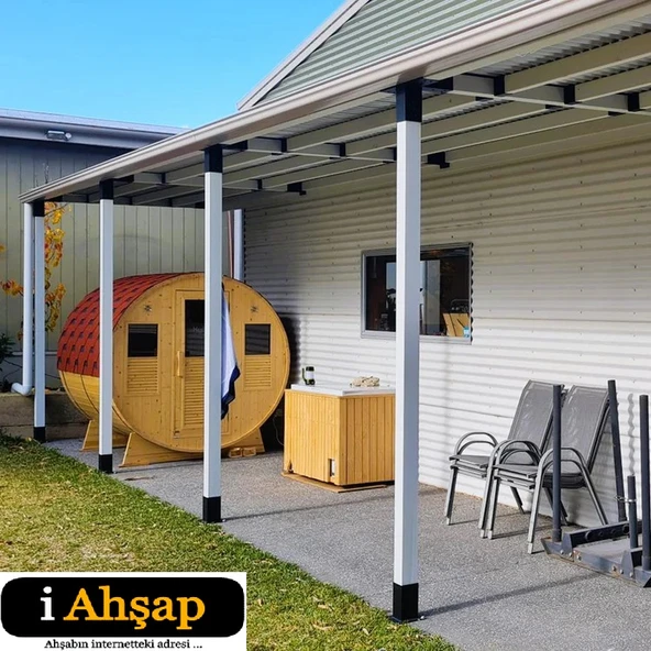 iAhşap Sundurma 2 Ana Direkli Sundurma Pergola Bağlantı Braket Seti - 5