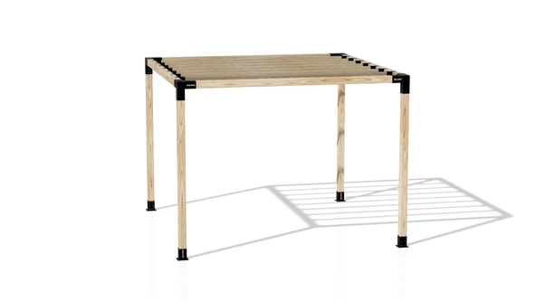 iAhşap Pergola Braket Seti 4 Ana Direkli - Izgaralı Pergola Seti - 5