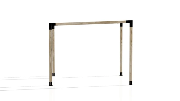 iAhşap Pergola Braket Seti 4 Ana Direkli Üstü Açık Eğimli Pergola Braket Seti - 2