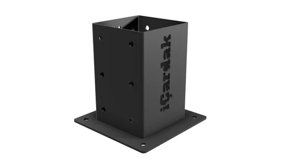 iAhşap 9 x 9 Kirişler için Pergola Ayağı Pergola Direk Tabanı Braketi - 3