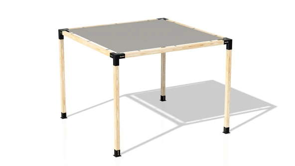 iAhşap Pergola Ahşap Direkler 4 Adet - Gölgelikli - Pergola Braket Seti - 4