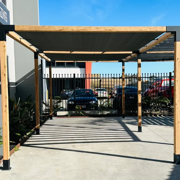 iAhşap Pergola Braket Seti 6 Ana Direkli Gölgelikli Pergola Braket Seti - 7