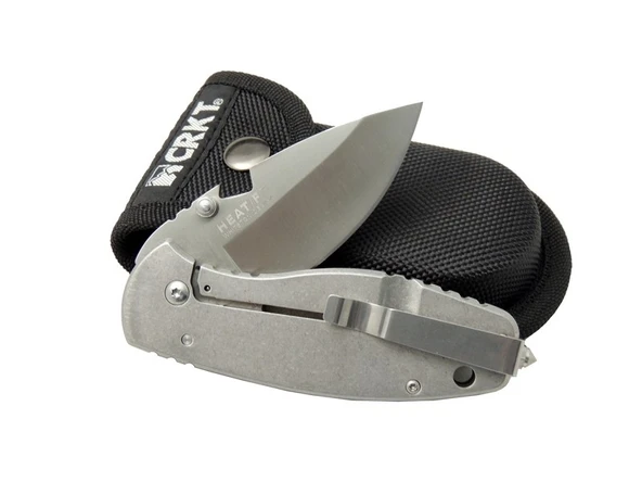 Crkt 3329 BK Heat Kamp Çakı 18cm - Metal Sap, Kılıflı, Açacaklı, Perçinli ürün görseli