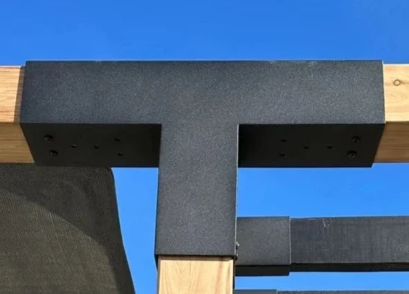 iAhşap 9 x 9 Ana direk Meretekler Bağlantısı 90 derece 4 kollu Pergola braketi - 5