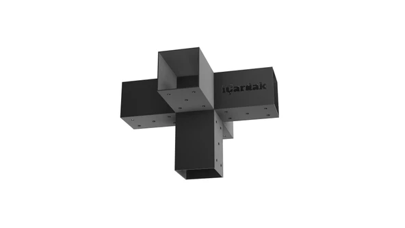 iAhşap 9 x 9 Orta Ana direk Meretek Bağlantısı 90 derece 5 kollu Pergola braketi - 2