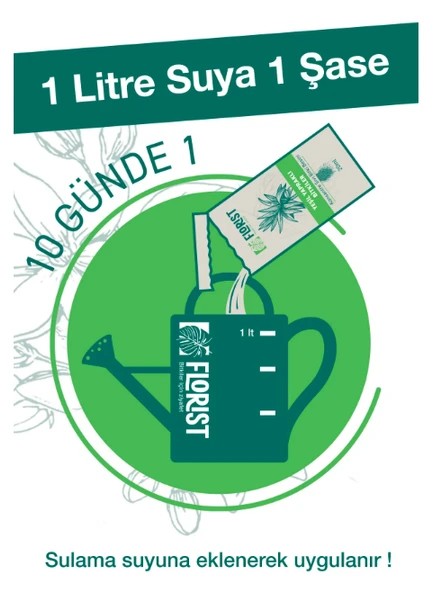 Florist yeşil bitkiler besini - Resim 2