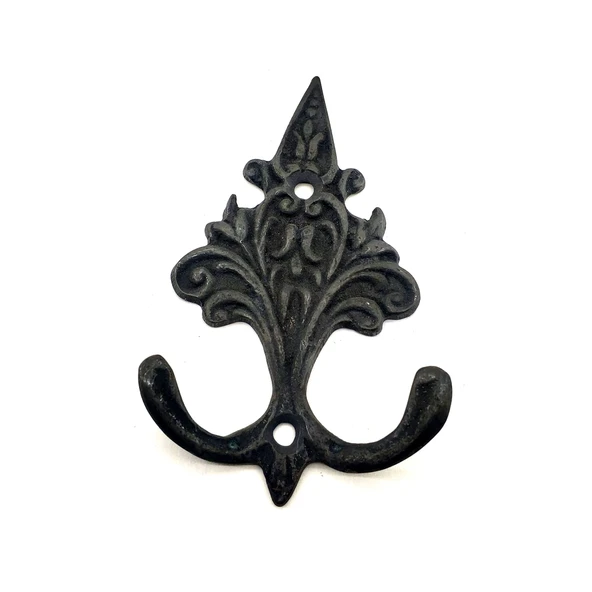 Antika Tarz Dekoratif Pirinç Çam Figürlü Askı - 98x57 mm, Oksit ürün görseli