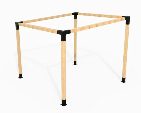 iAhşap Pergola Braket Seti 4 Ana Direkli Pergola Bağlantı Braket Seti - 2
