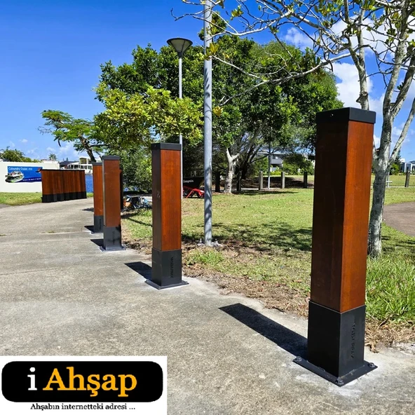 iAhşap 9 x 9 Ana Direkler İçin Çit Başlığı -Çit Kapağı - 5