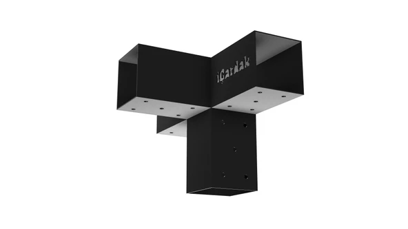 iAhşap 9 x 9 Ana direk Meretekler Bağlantısı 90 derece 4 kollu Pergola braketi - 4