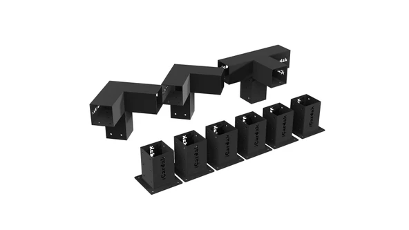 iAhşap Sundurma 3 Ana Direkli Sundurma Pergola Bağlantı Braket Seti