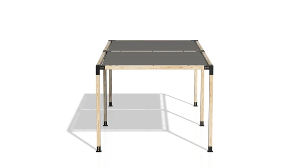 iAhşap Pergola Braket Seti 6 Ana Direkli Gölgelikli Pergola Braket Seti - 4