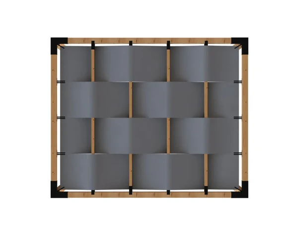 iAhşap Pergola Braket Seti 4 Ana Direkli Dalgalı Gölgelikli Üst Izgaralı - 4