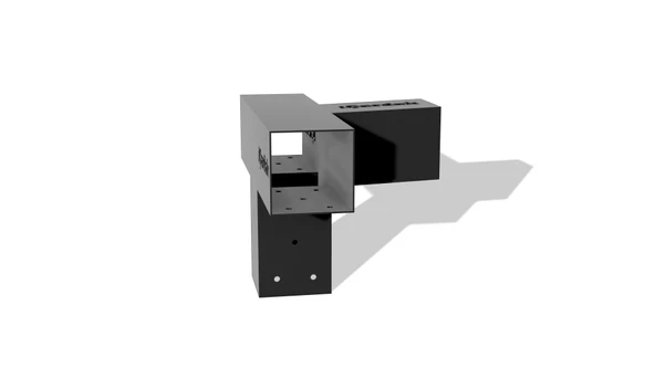 iAhşap 9 x 9 Ana direk Meretek Çıkışı Yukarı 15 derece 4 kollu Pergola braketi