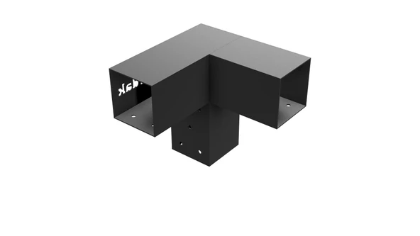 iAhşap 9 x 9 Ana direk Köşe Meretek Çıkışı 3 kollu Pergola braketi - 2