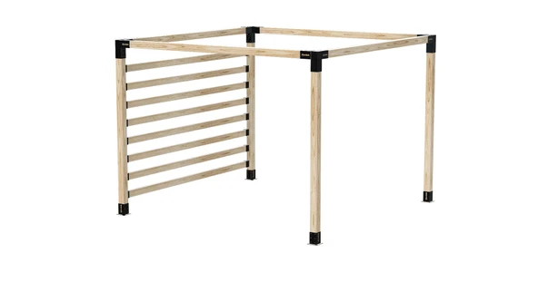 iAhşap Pergola Braket Seti 4 Ana Direkli - Yan Seperatörlü Üstü Açık - 4