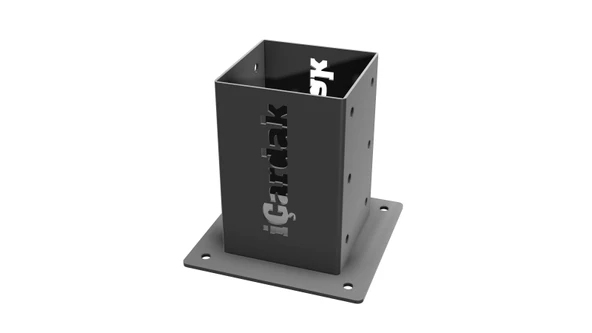 iAhşap 9 x 9 Kirişler için Pergola Ayağı Pergola Direk Tabanı Braketi - 5