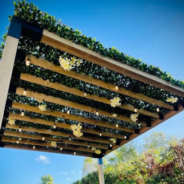 iAhşap Pergola Braket Seti 4 Ana Direkli - Izgaralı Pergola Seti - 8