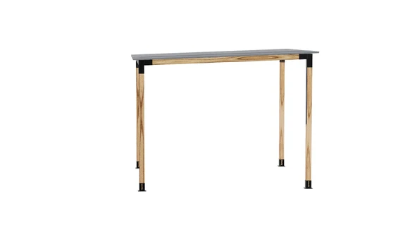 iAhşap Pergola Braket Seti 4 Ana Direkli Üstü Izgaralı Eğimli Trapez Sac - 6