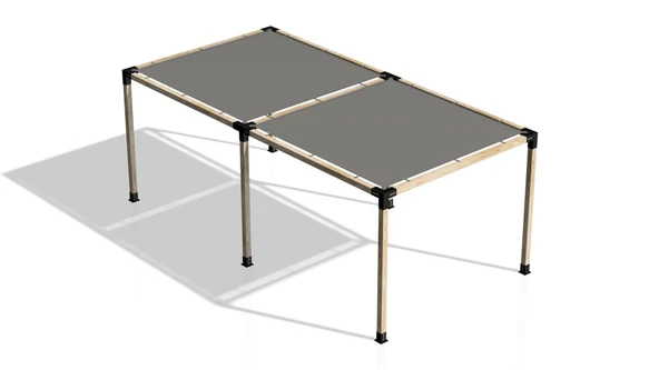 iAhşap Pergola Braket Seti 6 Ana Direkli Gölgelikli Pergola Braket Seti - 3