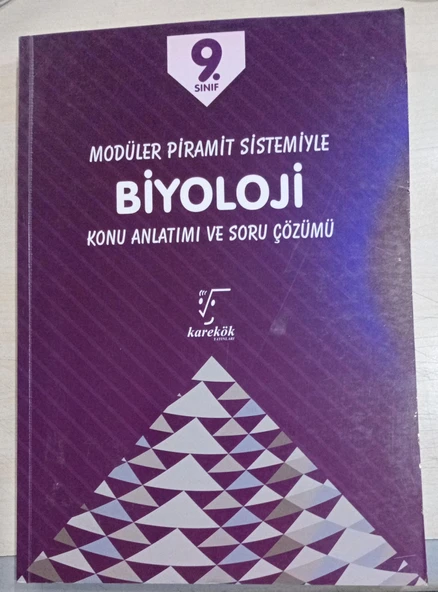 9. Sınıf Biyoloji Modüler piramit sistemiyle Konu Anlatımı ve Soru Çözümü Karekök Yayınları - 1