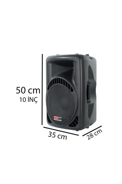 Lastvoice Ample-10AP Taşınabilir Seyyar Portatif Mikrofonlu Elektrikli Ses Sistemi Hoparlör (600 Watt) - 2