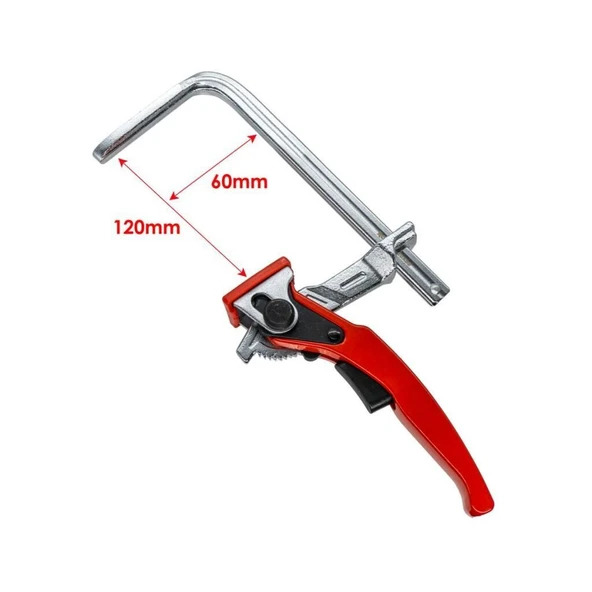 Rox Wood 0163 Otomatik Kilitli F-Tipi Mini İşkence 120x60 mm - Resim 3