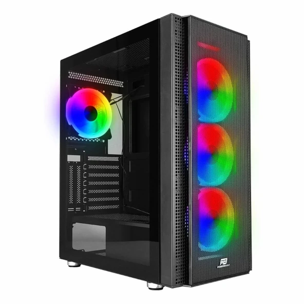 PowerBoost VK-G3506S USB 3.2 ARGB ATX Mid Tower Siyah Kasa ürün görseli 1