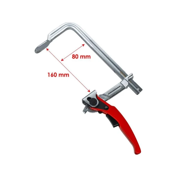 Rox Wood 0164 Otomatik Kilitli F-Tipi Mini İşkence 160x80 mm - Resim 2