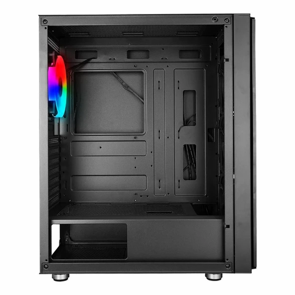 PowerBoost VK-G3506S USB 3.2 ARGB ATX Mid Tower Siyah Kasa - Resim 4