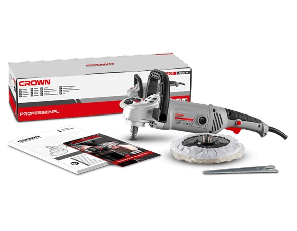 CROWN 13302 Polisaj Makinası 1300 Watt 180 mm - Resim 2