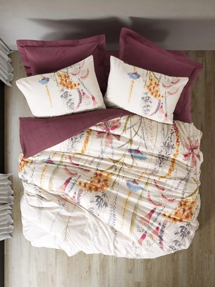 Tek Kişilik Nev Takımı Flos Bordo 8680108078631 - 1