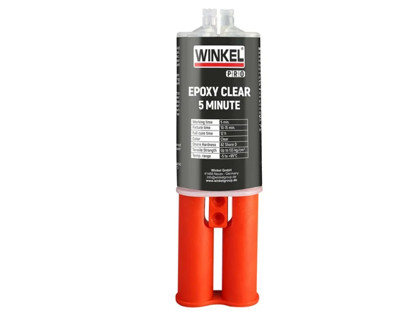WINKEL 20065 PRO 5 MINUTE Clear Çift Kompenantlı Epoksi 25 GR. ürün görseli