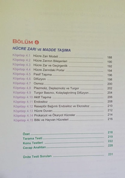 9. Sınıf Biyoloji Modüler piramit sistemiyle Konu Anlatımı ve Soru Çözümü Karekök Yayınları - 5