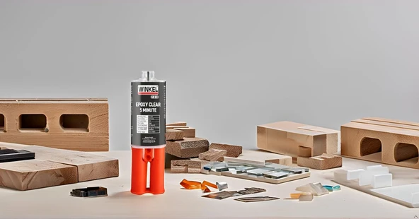 WINKEL 20065 PRO 5 MINUTE Clear Çift Kompenantlı Epoksi 25 GR. - Resim 3
