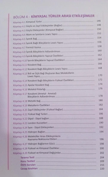 9. Sınıf Kimya Modüler piramit sistemiyle Konu Anlatımı ve Soru Çözümü Karekök Yayınları - 4