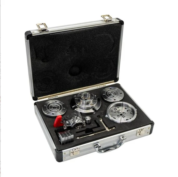 Rox Wood 0293 4 Çeneli Ahşap Torna Aynası ve Aksesuarları 6 Parça - Resim 2